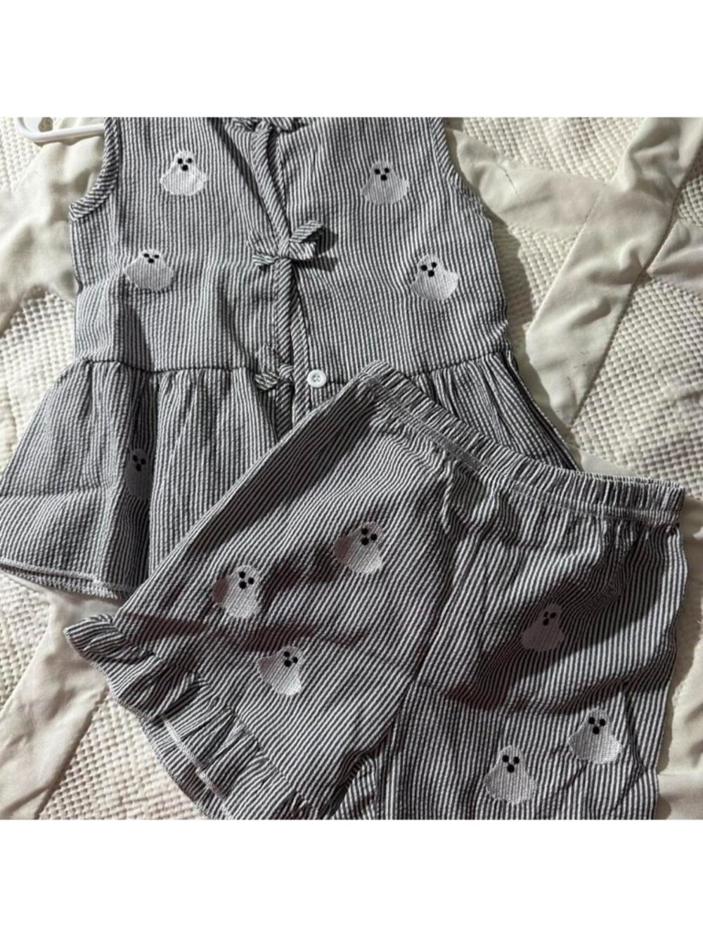 The cutest little toddler girl ghost outfit